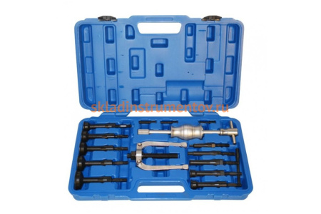 Набор съемников внутренних подшипников цанговый с обратным молотком 8-58мм ROCKFORCE RF-916T1