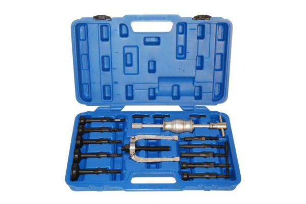 Набор съемников внутренних подшипников цанговый с обратным молотком 8-58мм ROCKFORCE RF-916T1