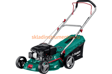 Бензиновая газонокосилка ЗУБР 410 мм, 3.5 л.с. ГБ-410