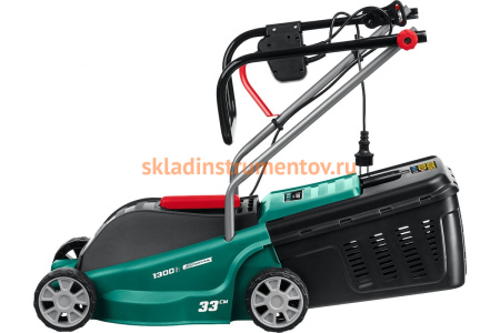 Сетевая газонокосилка ЗУБР 1300 Вт ГС-33-1300