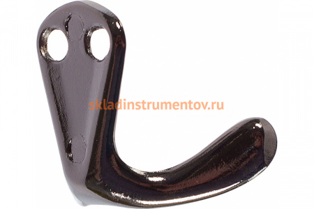 Мебельный двухрожковый крючок Jet 553 черный никель CQ553Z.002NP99