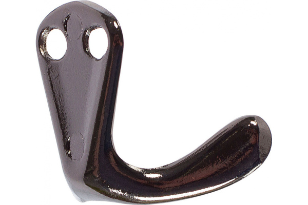 Мебельный двухрожковый крючок Jet 553 черный никель CQ553Z.002NP99