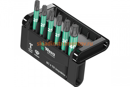 Набор бит Wera Impaktor 867/4 IMP DC 3xTX 25/50 мм; 2xTX 30/50 мм; 1xTX 40 мм WE-057693