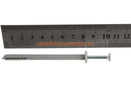 Дюбель-гвоздь полипропиленовый с грибовидным бортиком 70 шт. (6х80 мм; ТФ5) Зубр 4-301355-06-080