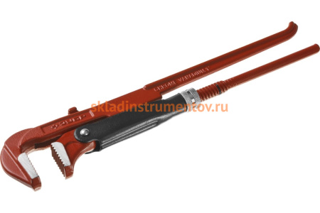 Трубный ключ Зубр рычажный, прямые губки, цельнокованный, № 1, 1" 27314-1 27314-1