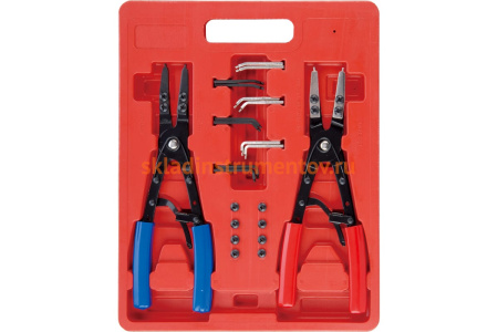 Съемник стопорных колец 2 шт со сменными носами 10" AE&T TA-H1036 Съемник стопорных колец 2 шт со сменными носами 10" AE&T TA-H1036