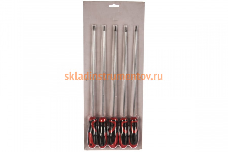 Набор отверток экстрадлинных AV Steel TORX TH15-TH30, 300 мм, 5 предметов AV-921085