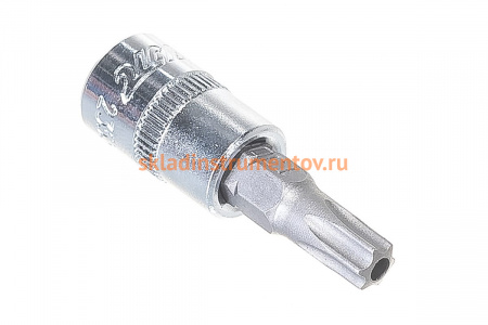 Бита-головка с отверстием 1/4” TORX T30Hх37мм JTC 23530