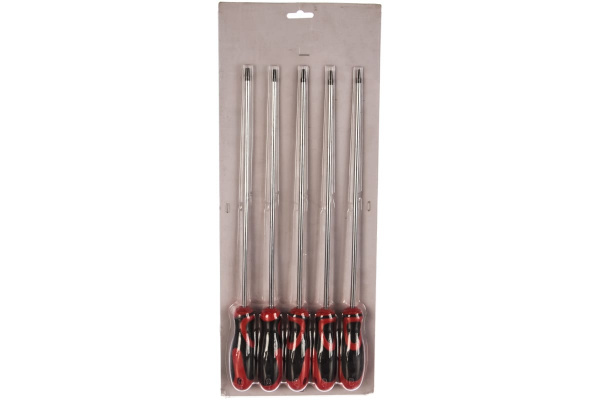 Набор отверток экстрадлинных AV Steel TORX TH15-TH30, 300 мм, 5 предметов AV-921085