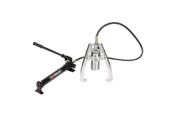 Гидравлический двухтрехлапый переставной съемник с выносным насосом ROCKFORCE 20т RF-6590820H