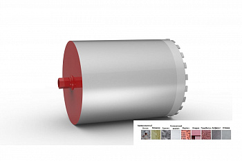 Коронка алмазная HSP (400х450 мм; 1 1/4 UNC) Rothenberger FF41398