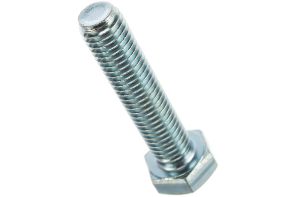 Болт с шестигранной головкой Зубр DIN 933, класс прочности 8.8, оцинкованный, M12x55 мм, ТФ6, 3 шт. 4-303076-12-055