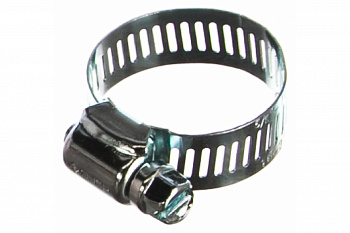 Хомуты Зубр ЭКСПЕРТ оцинкованные, просечная лента 12 мм, 16-32 мм, 4 шт. 37805-016-32-4