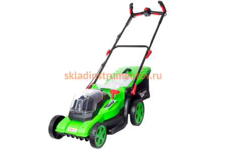 Бесщеточная аккумуляторная газонокосилка REDVERG RD-LM400-36V/BL 6661844