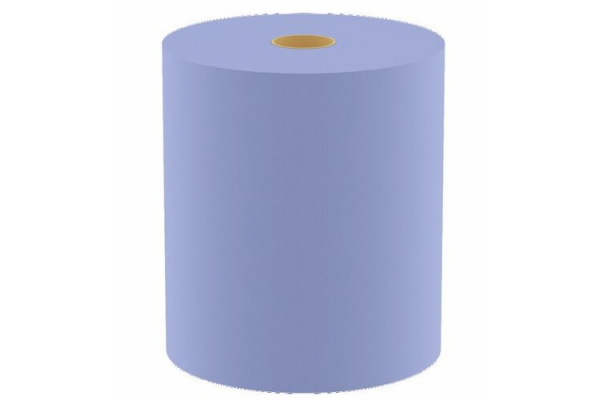 Двуслойные салфетки для очистки Wolf голубые, 380Х370 мм, рулон 1000 шт. 702.1000