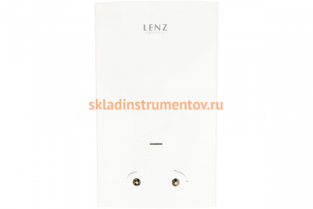 Газовый проточный водонагреватель LENZ TECHNIC 10L WHITE LT10LW