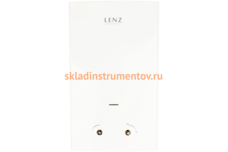 Газовый проточный водонагреватель LENZ TECHNIC 10L WHITE LT10LW