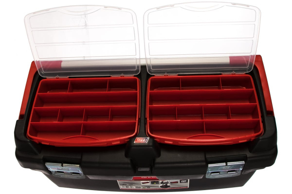 Ящик для инструментов 600x305x295 мм, +лоток + 2 съемных органайзера Tayg 167003