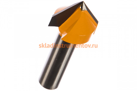 Фреза пазовая галтельная V-образная (25,4х19х60 мм; хвостовик 12 мм; 90°) Энкор 9305