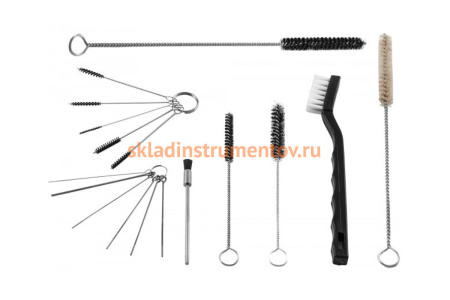 Комплект щеток для чистки краскопультов (17 шт.) Jonnesway AS-0049 47582