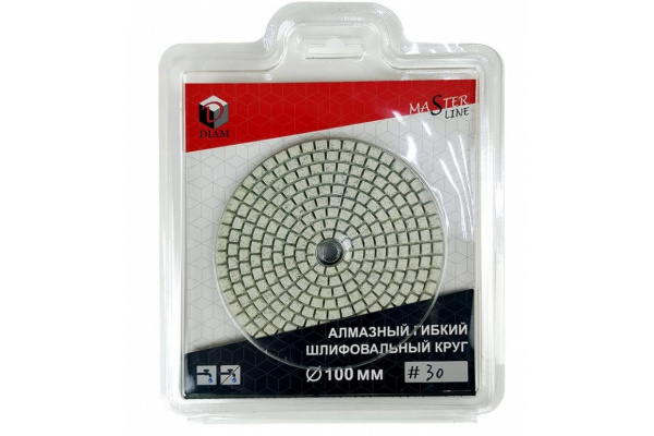 Круг алмазный гибкий шлифовальный АГШК Master Line Universal №30 (100х2.5 мм) DIAM 000639