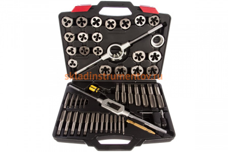 Набор метчиков и плашек МАСТАК SK-5 1/4"-1", кейс, 51 предмет 351-10051C