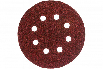 Круг шлифовальный на липучке универсальный (125 мм; Р60; 8 отверстий) KLINGSPOR 270671