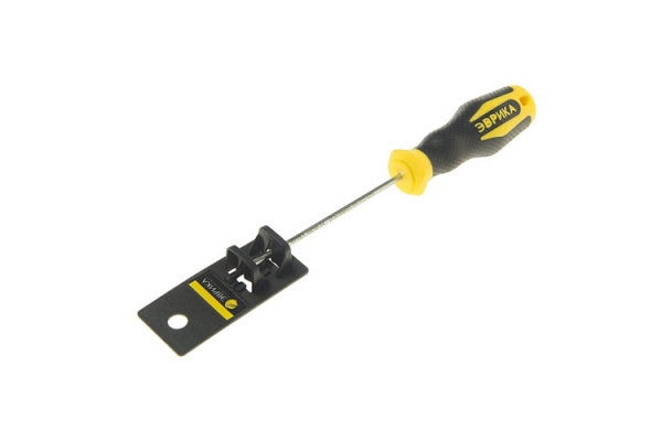 Крестовая отвертка PZ0х100мм 3мм магнитная с держателем ЭВРИКА ER-1DZ-07H