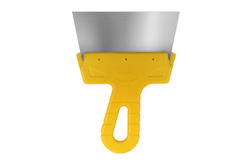 Фасадный шпатель (150 мм, нержавеющая сталь, желтая ручка) Biber МАСТЕР 35175 тов-176002