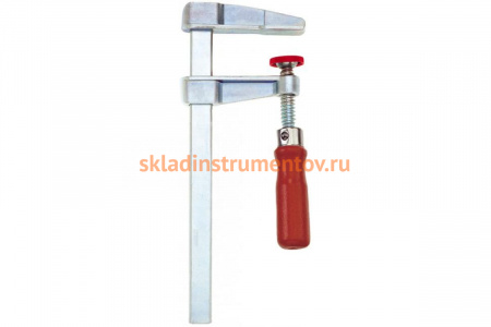 Литая лёгкая струбцина BESSEY усилие: 2 кН, 150 x 50 мм, рейка: 15 x 5 мм, цинковое литьё BE-LM15_5