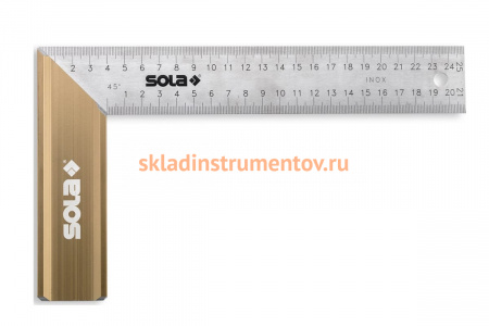 Столярный угольник (алюминий, 300х145 мм) SOLA SRB 300 56012201