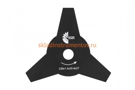 Нож для триммера (230х25.4х1.4 мм; 3 лезвия) МастерАлмаз 10505251