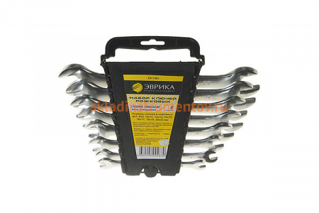 Набор рожковых ключей 6-22мм холдер 8 предметов ЭВРИКА ER-11081