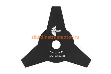 Нож для триммера (230х25.4х1.4 мм; 3 лезвия) МастерАлмаз 10505251