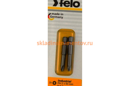 Бита крестовая PH 2X50, 2шт Felo 03202536