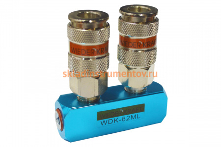 Разветвитель пневматический (1/4"; рапид EURO) WIEDERKRAFT WDK-82ML