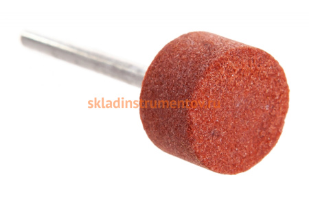 Шлифовальный абразивный круг Зубр на шпильке P 120 d 15x10x3.2 мм L 45 мм 2 шт. 35910