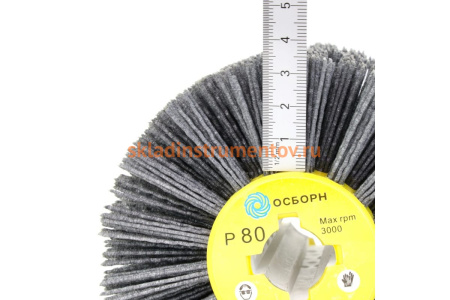 Щетка-валик (120х100х19 мм; P80; полимерный ворс) ОСБОРН 6-037 PLM.RB12010019P80