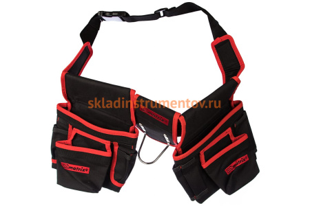 Сумка-пояс двойная (20 карманов; держатель для молотка) MATRIX 90240
