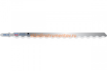 Пилка по изоляционным материалам, коже и резине HWL 54 (5 шт; 180х9.7х1.27 мм; 155 мм; HCS/CV) WILPU 285100005