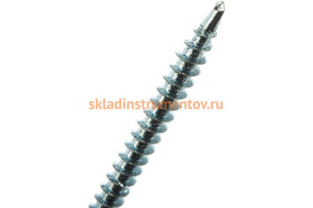 Саморезы Зубр для крепления кровельных материалов к деревянной обрешетки, цвет RAL 5005 синий насыщенный, оцинкованный, 4,8x60мм, 1000шт 4-300310-48-060-5005