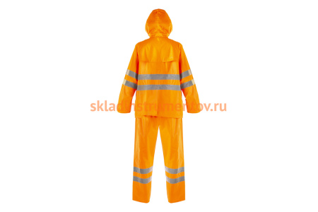 Влагозащитный костюм 2Hands повышенной видимости, оранжевый, 3XL KP1HV