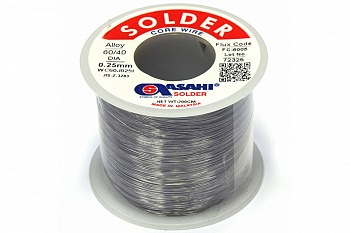 Припой (0.25 мм, 0.2 кг, Sn60/Pb40, FC5005 флюс RMA) ASAHI 00-00001180