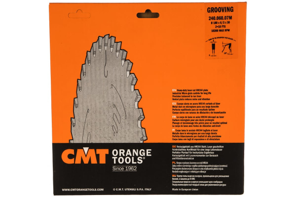 Диск пильный по дереву (180х30х6/3 мм; Z18) CMT 240.060.07M