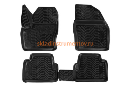 Ковры в салон Airline 3D с подпятником для Ford Kuga 2013 4 шт. ACM-PS-30