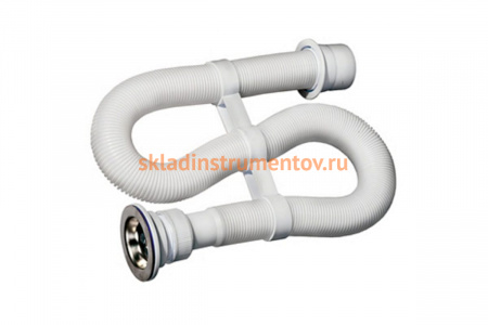Сифон гофрированный "ЭКСПЕРТ" 1.2 м для моек и раковин Зубр 51833-12