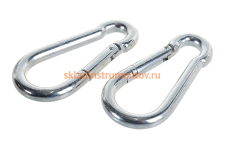 Карабин оцинкованный DIN 5299С 15 шт. (10 мм; ТФ5) Зубр 4-304545-10