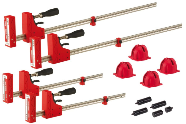 Набор корпусных струбцин и принадлежностей (12 предметов, 1000мм и 610мм) JET 70411EU