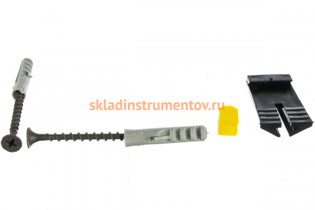 Крепеж для маяков в комплекте с дюбелем и саморезом Зубр 25шт 3095-25-H