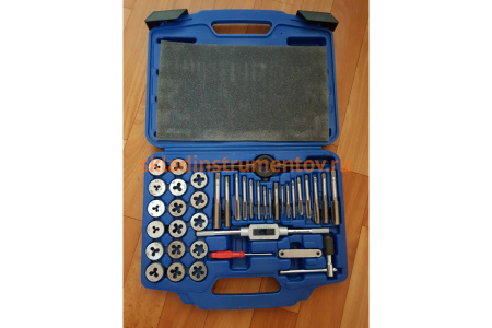 Набор метчиков и плашек 40шт КОБАЛЬТ 010301-40